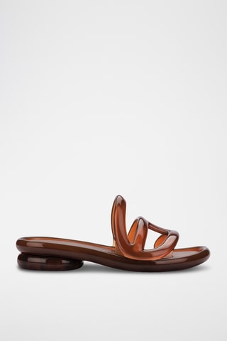 Mules à talons Jelly x Telfar - Marron clair