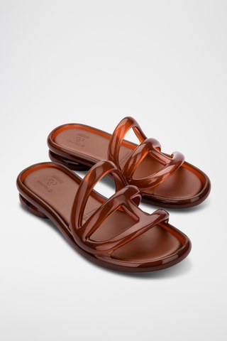 Mules à talons Jelly x Telfar - Marron clair