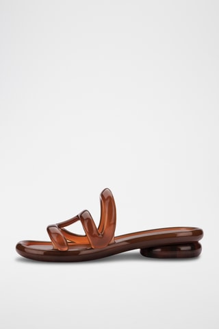 Mules à talons Jelly x Telfar - Marron clair