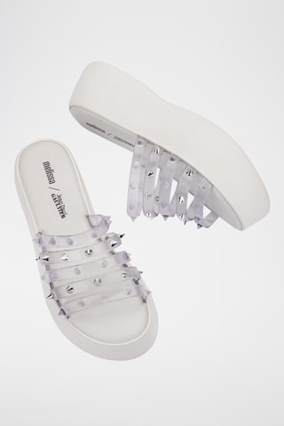 Mules plateformes Becky Punk Love x Jean Paul Gaultier - Blanc
