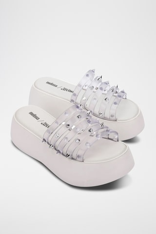 Mules plateformes Becky Punk Love x Jean Paul Gaultier - Blanc