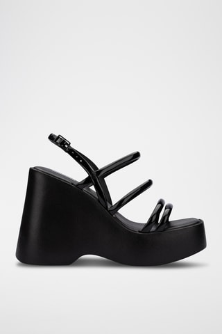 Sandales compensées Jessie - Noir