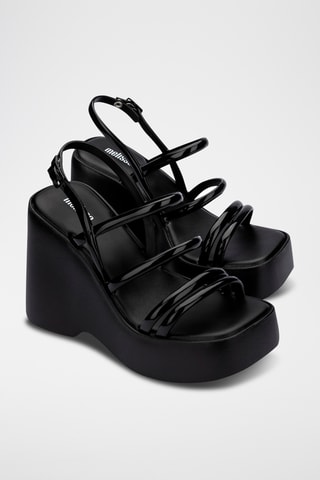 Sandales compensées Jessie - Noir