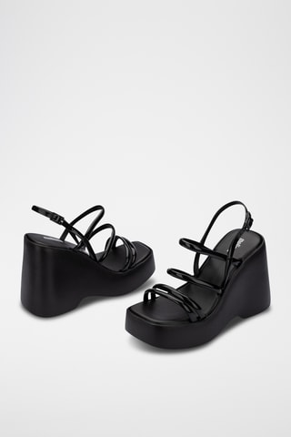 Sandales compensées Jessie - Noir