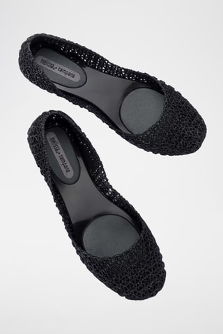 Ballerines pailletées Papel VII x Campana - Noir