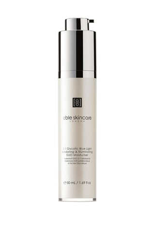 $Hydratant 2-en-1 exfoliant et radiance anti-lumière bleue à l'acide glycolique - Peaux ternes et fatiguées - 50 ml