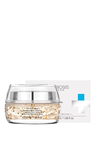 $Crème hydratante éclat charmer perles d'or 24 carats - Acide hyaluronique + Niacinamide - 50 ml