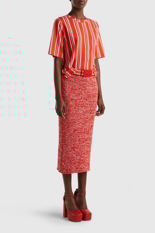 T-shirt en lin - Orange