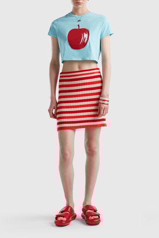 T-shirt court - Bleu clair
