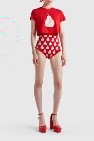 T-shirt court - Rouge