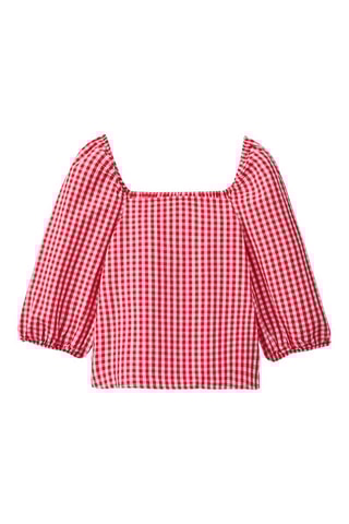 Blouse en lin - Rouge