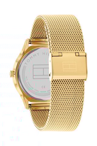 $Montre à quartz en plaqué or fin jaune Adrian