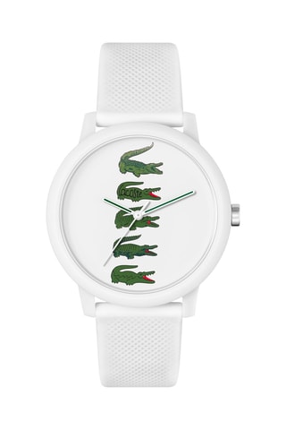 $Montre à quartz en silicone - Blanc