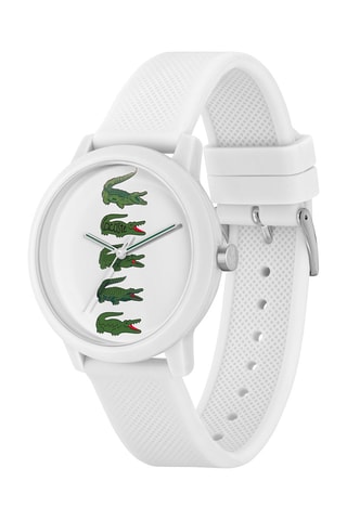 $Montre à quartz en silicone - Blanc