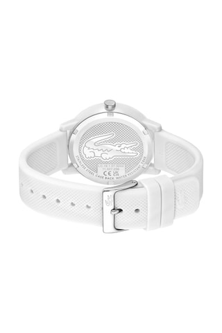 $Montre à quartz en silicone - Blanc