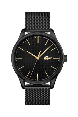 $Montre à quartz en acier - Noir