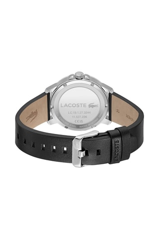 $Montre à quartz en cuir Ottawa - Noir et argenté