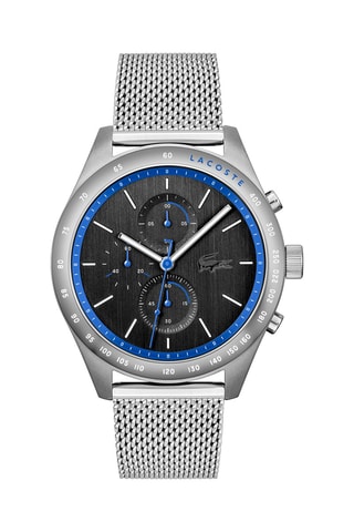 $Montre à quartz en acier Apext - Chronographe - Argenté et noir