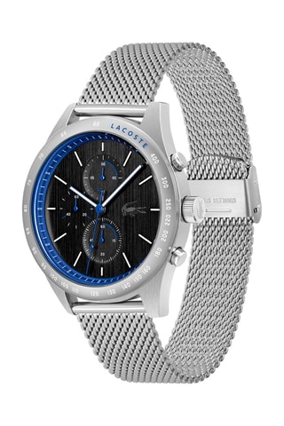 $Montre à quartz en acier Apext - Chronographe - Argenté et noir