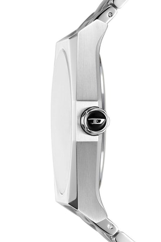 $Montre à quartz en acier - Noir et argenté