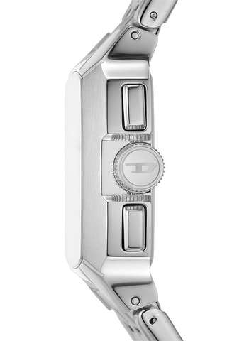 $Montre à quartz en acier - Chronographe - Argenté