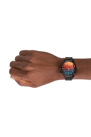 $Montre à quartz en acier - Chronographe - Noir