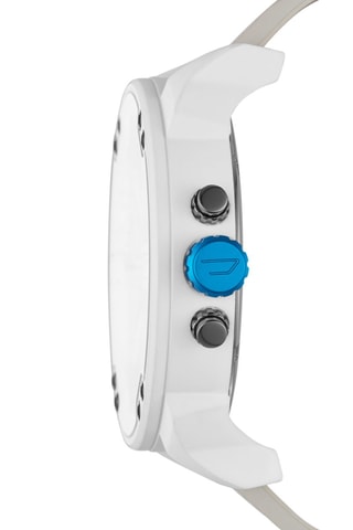 $Montre à quartz en cuir - Blanc