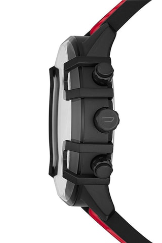 $Montre à quartz en silicone - Chronographe - Rouge et noir