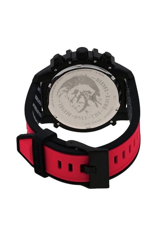 $Montre à quartz en silicone - Chronographe - Rouge et noir