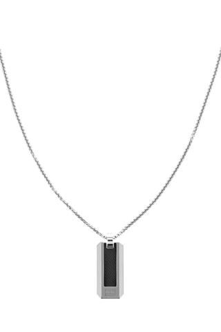 $Collier - Argenté et noir
