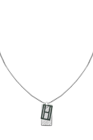 $Collier - Argenté et vert
