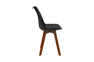 4 chaises Brava - Naturel et noir