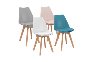 4 chaises Nordia -  Multicolore