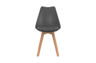 4 chaises Nordia -  Gris foncé