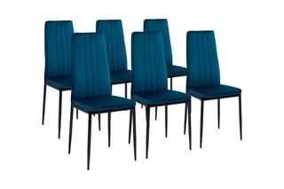 6 chaises Jade - Bleu