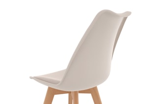 6 chaises Nordia - Beige, terracotta et gris foncé