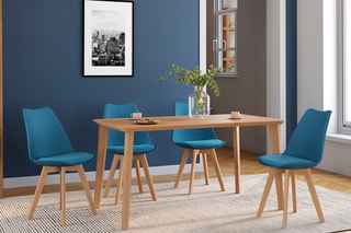4 chaises - Bleu