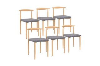 6 chaises Adam - 50 x 74 x 48 cm