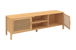 Meuble TV 2 portes Eve - Imitation bois