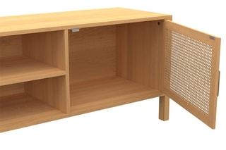 Meuble TV 2 portes Eve - Imitation bois