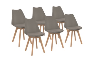 6 chaises Nordia - 46 x 40 x 45 cm