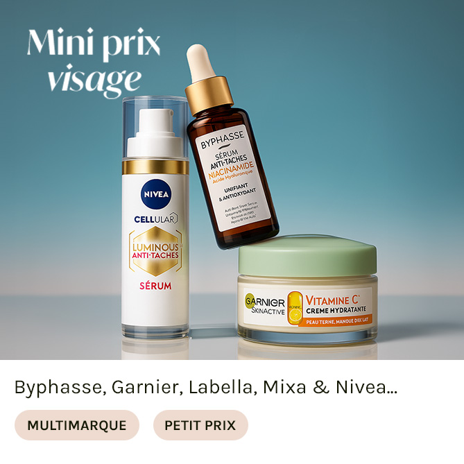 MINI PRIX VISAGE à super prix chez BEAUTÉ PRIVÉE