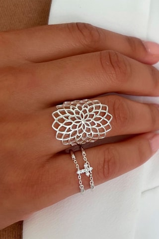 Bague - Argent et zircons