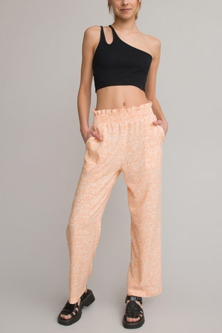 Pantalon - Orange et blanc