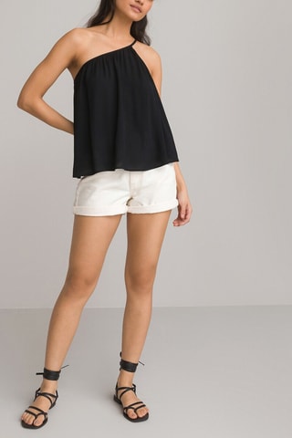 Top asymétrique - Noir