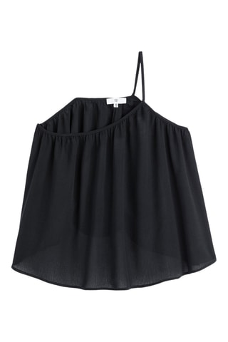 Top asymétrique - Noir