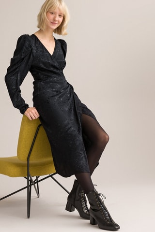 Robe portefeuille - Noir