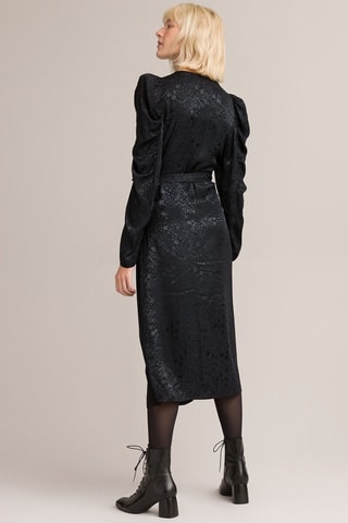 Robe portefeuille - Noir
