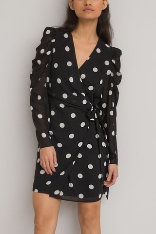 Robe portefeuille - Noir