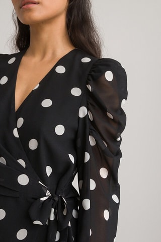 Robe portefeuille - Noir
